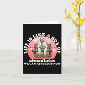 Het leven is als een doos chocolade, we kunnen het kaart (Gele Bloem)