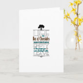 Het leven is als een doos van chocolade Quote Prin Kaart (Gele Bloem)