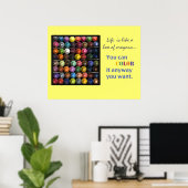 Het leven is als een doos van krijtjes poster (Thuiskantoor)