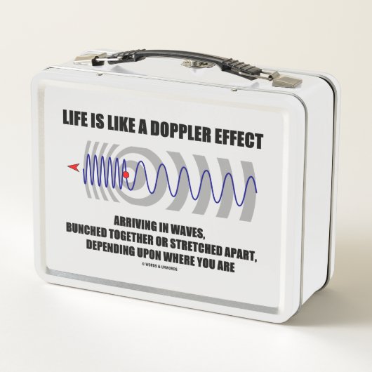 Het leven is als een Doppler Effect Waves Physics  (Achterkant)