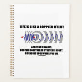 Het leven is als een Doppler Effect Waves Physics  Planner (Voorkant)