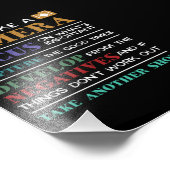 Het leven is als een fotograaf voor camera's foto afdruk (Hoek)