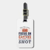 Het leven is als een fotografe prijsopgave voor ca bagagelabel (Voorkant verticaal)