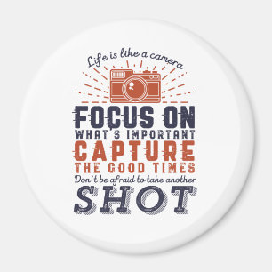 Het leven is als een fotografe prijsopgave voor ca magneet