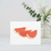 Het leven is als een grapefruit. briefkaart (Staand voorkant)