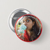 Het leven is als een Ice Cream Cone-Button Ronde Button 5,7 Cm (Voorkant /achterkant)