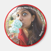 Het leven is als een ijsco magneet (Voorkant)