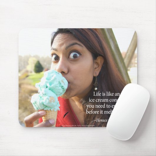 Het leven is als een ijsje... muismat (Met muis)