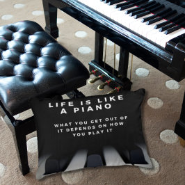 Het leven is als een Inspirerend Accent Kussen