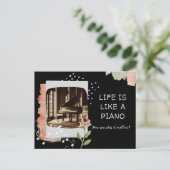 Het leven is als een Inspirerend Briefkaart (Staand voorkant)