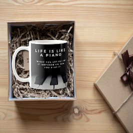 Het leven is als een Inspirerend Koffiemok