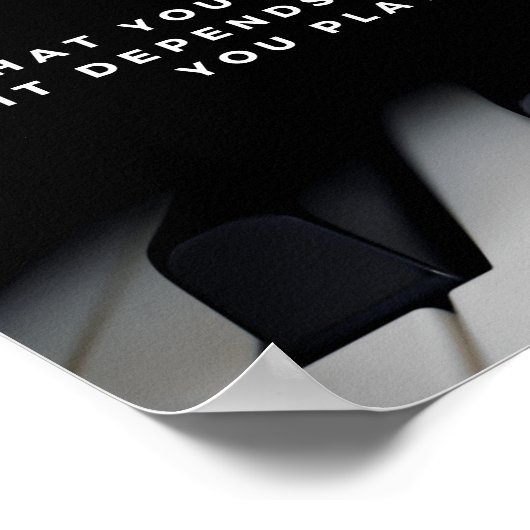 Het leven is als een Inspirerend Poster (Hoek)