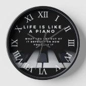 Het leven is als een Inspirerend romeinse nummerin (Voorkant)