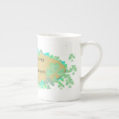 "Het leven is als een kopje thee" Irish Gezegde &  Porselein Kop (Rechts)