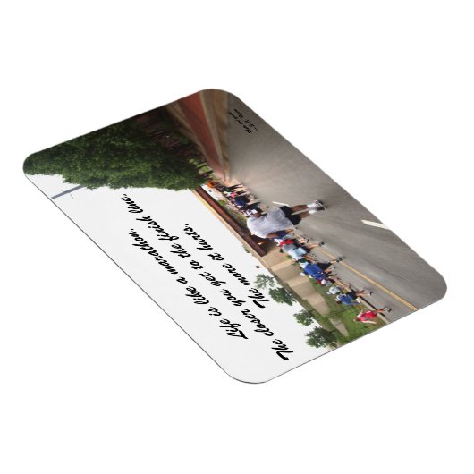 Het leven is als een marathonmagneet magneet (Rechterzijde)