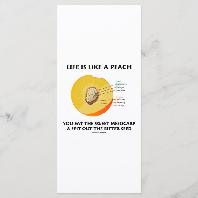 Het leven is als een peach Eat Sweet Mesocarp Spit (Voorkant)