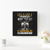 Het leven is als een piano vierkante klok (Huis)
