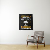 Het leven is als een piano wandkleed (In situ)