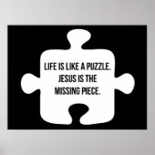 Het leven is als een puzzel poster (Voorkant)