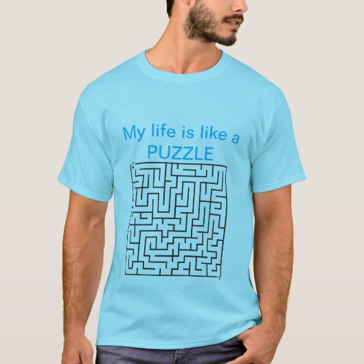 Het leven is als een puzzel t-shirt (Voorkant)