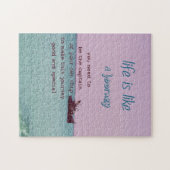 Het leven is als een reis Inspirerend digitale kun Legpuzzel (Horizontaal)