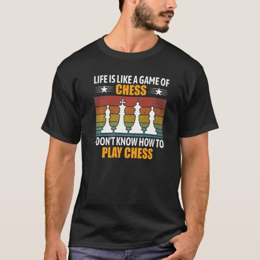 Het leven is als een spel van schaap dat ik niet w t-shirt (Voorkant)