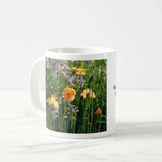 Het leven is als een tuin koffiemok (Voorkant links)