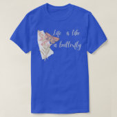 Het leven is als een vlinder 10 t-shirt (Design voorkant)