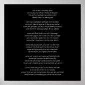 Het leven is als een wegrijdende trein poster (Voorkant)