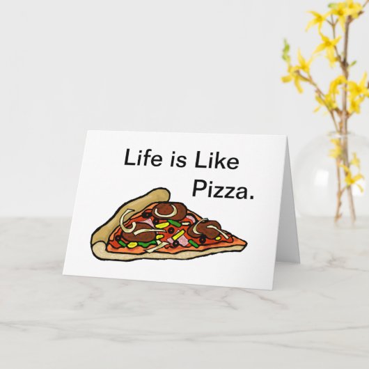 Het leven is als een Wenskaart Kaart (Gele Bloem)