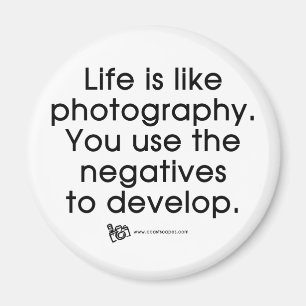 Het leven is als fotografie magneet