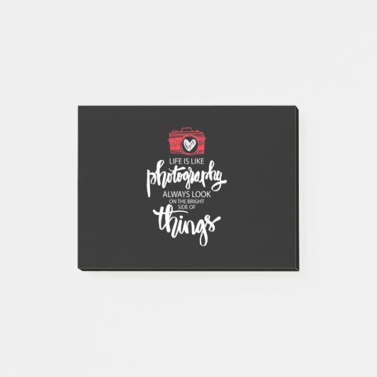 Het leven is als fotografie post-it® notes (Voorkant)