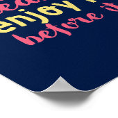 Het leven is als Ice Cream Inspirerend Summer Quot Poster (Hoek)