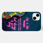 Het leven is als muziek, altijd een goed lied Case-Mate iPhone case (Achterkant (horizontaal))