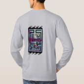 Het leven is als oceaangolven citaat T-Shirt (Achterkant)