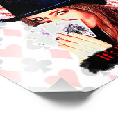 Het leven is als speelkaarten foto afdruk (Hoek)