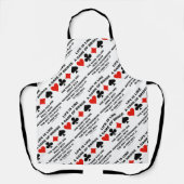 Het leven is als spel van brugdeterminisme vrije w schort (Voorkant)