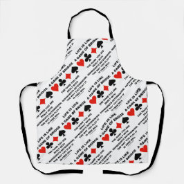 Het leven is als spel van brugdeterminisme vrije w schort