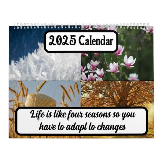 Het leven is als vier seizoenen 2025 kalender (Hoes)