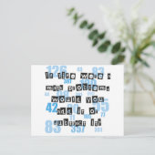 Het leven is als wiskunde briefkaart (Staand voorkant)