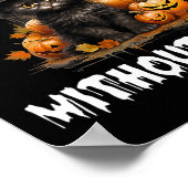 Het leven is angstaanjagend zonder katten Hallowee Poster (Hoek)