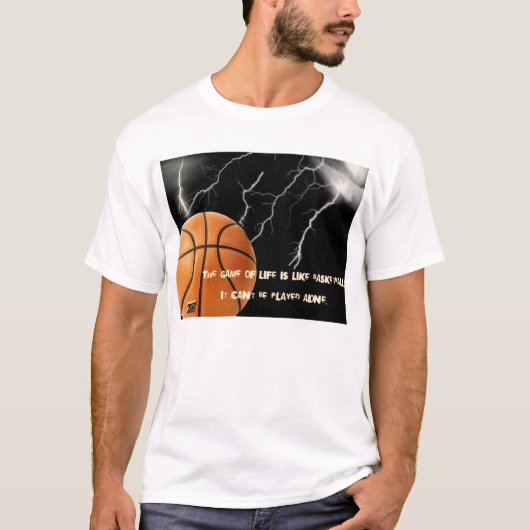 Het leven is basketbal t-shirt (Voorkant)