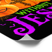 Het leven is beangstigend zonder Jezus Herfst Hall Poster (Hoek)