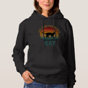 HET LEVEN IS BEETER MET EEN KAT HOODIE