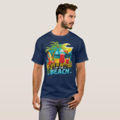 HET LEVEN IS BEETER OP HET STRAND T-SHIRT (Voorkant volledig)