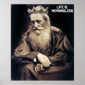 Het leven is betekenisloos poster (Voorkant)
