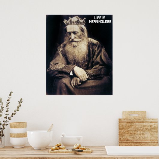 Het leven is betekenisloos poster (Keuken)