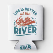 Het leven is beter aan de rivier de White Water Ra Blikjeskoeler (Achterkant)
