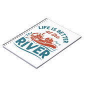 Het leven is beter aan de rivier de White Water Ra Notitieboek (Linkerzijde)