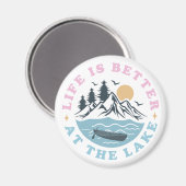 Het leven is beter aan het meer magneet (Voorkant / Achterkant)